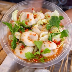 ยำลูกชิ้นปลา (เนื้อเด้ง ไม่เหมือนคาว)