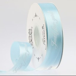 ริบบิ้นผ้าซาติน หน้ากว้าง2.5cm สีฟ้า 2เมตร