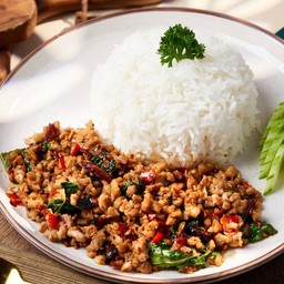 ข้าวกะเพราหมูสับ