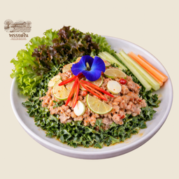 หมูมะนาวผักเคล(ตามฤดูกาล)/ผักสลัด