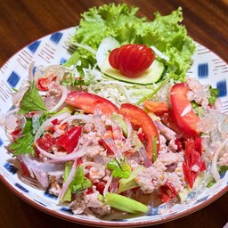 ยำเส้นแก้วหมูสับ