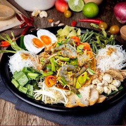 ตำยกถาดไทยกุ้งสด