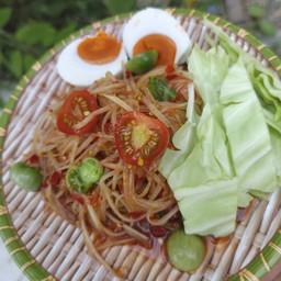 ตำปูปลาร้าไข่เค็ม