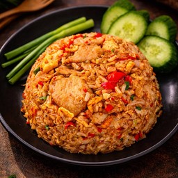 ข้าวผัดหมูแซ่บ ซี๊ด