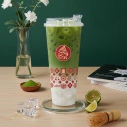น้ำมะพร้าว 100% มัทฉะ พรีเมี่ยม (  มัทฉะ ผสมนมโอ๊ต ออนท็อป )