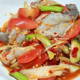 ตำไทย กุ้งสด