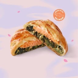 Salmon & Spinach Danish