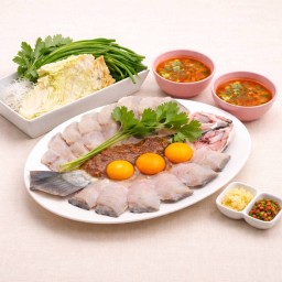 สุกี้ปลากะพงชิ้น