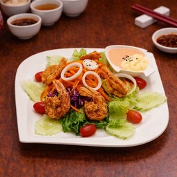 สลัดกุ้งทอด