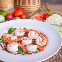 ยำกุ้งลวก