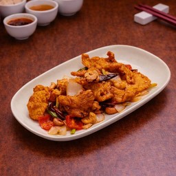 ไก่ชิ้นผัดเม็ดมะม่วง