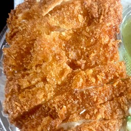 ข้าวไก่กรอบน้ำปลา