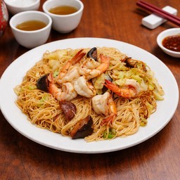 ผัดหมีฮ่องกงกุ้ง ที่ใหญ่