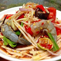 ตำกุ้งสด