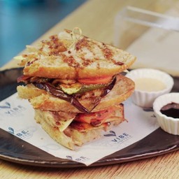 Roasted veggie harmony  sourdough Sandwich