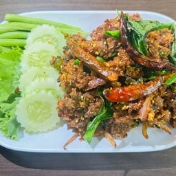 ลาบหมูทอด