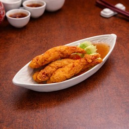 กุ้งชุปแป้งทอด