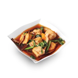 ก๋วยเตี๋ยวราดหน้าเต้าหู้