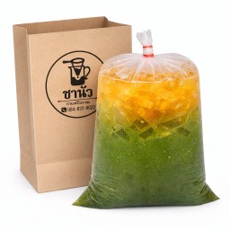 ชาเขียวน้ำส้ม ถุงกระดาษ