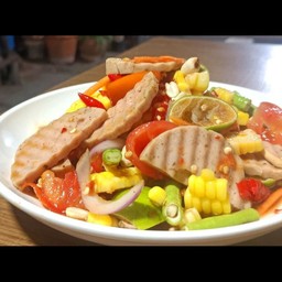 ตำข้าวโพดหมูยอปลาร้า