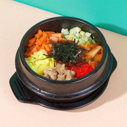 ข้าวยำไข่กุ้งกิมจิ Kimchi Albap