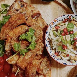 ปลาทับทิมทอดน้ำปลา