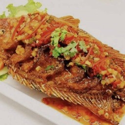 ปลาทับทิมราดพริก