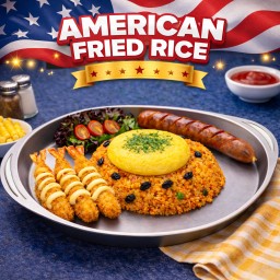 Golden Shrimp American Fried Rice