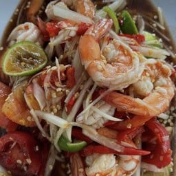 ตำปูปลาร้ากุ้งลวก