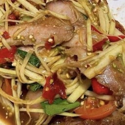 ตำปลาร้าคอหมูย่าง