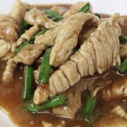 หมูผัดน้ำมันหอย