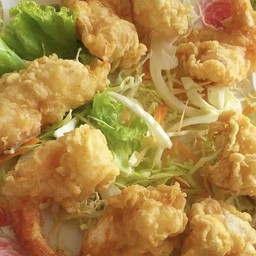 กุ้งชุปแป้งทอด