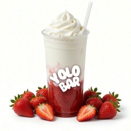 สตรอเบอรี่ นมสด หอม มัน นัว แก้วสูงคุ้มราคา