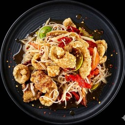 ตำเส้นเล็กแคปหมู