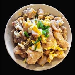หมูทอดผัดไข่(กับข้าว)