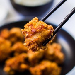 ข้าว+ไก่คาราเกะ.ราดซอส