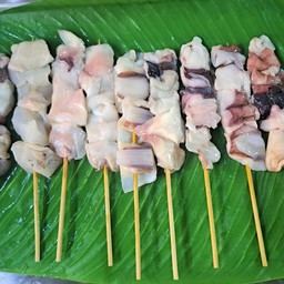 คางปลาหมึก (หม่าล่าปิ้งย่าง)