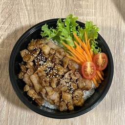 ข้าวหมูผัดซอสเทอริยากิ
