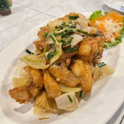 ปลากะพงผัดคื่นช่าย