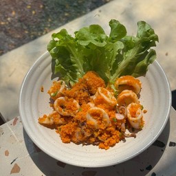หมึกคั่วไข่เค็ม