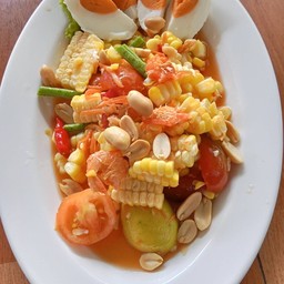 ตำข้าวโพดไข่เค็ม