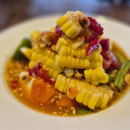 ตำข้าวโพด+ไข่เค็ม