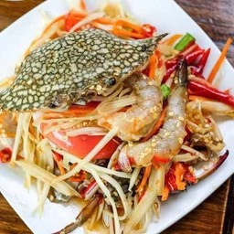 ตำปูม้ากุ้งสด