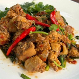 คั่วแห้ม ไก่บ้าน