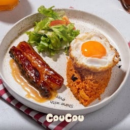 Sunny Briased Bacon American Fried Rice