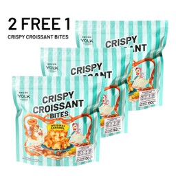 2 FREE 1 Crispy Croissant Bites  ครัวซองต์มินิอบกรอบ รสออริจินอลคาราเมล