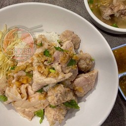 ข้าวต้มแห้งหมูล้วน / ข้าวแห้งหมูล้วน
