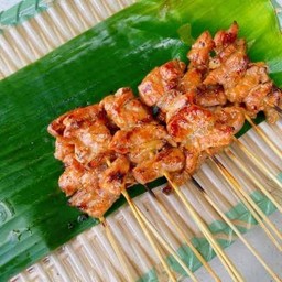 หมูปิ้งโบราณชุด10ไม้แถม1