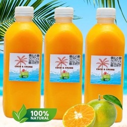 น้ำส้มคั้นสดสายน้ำผึ้งแท้ 500ml 3 ขวด No sugar100%