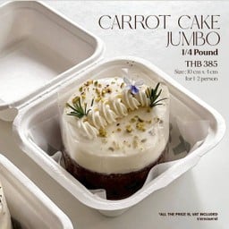 Carrot cake Jumbo (  ขนาด 9 cm  x สูง 5 cm )